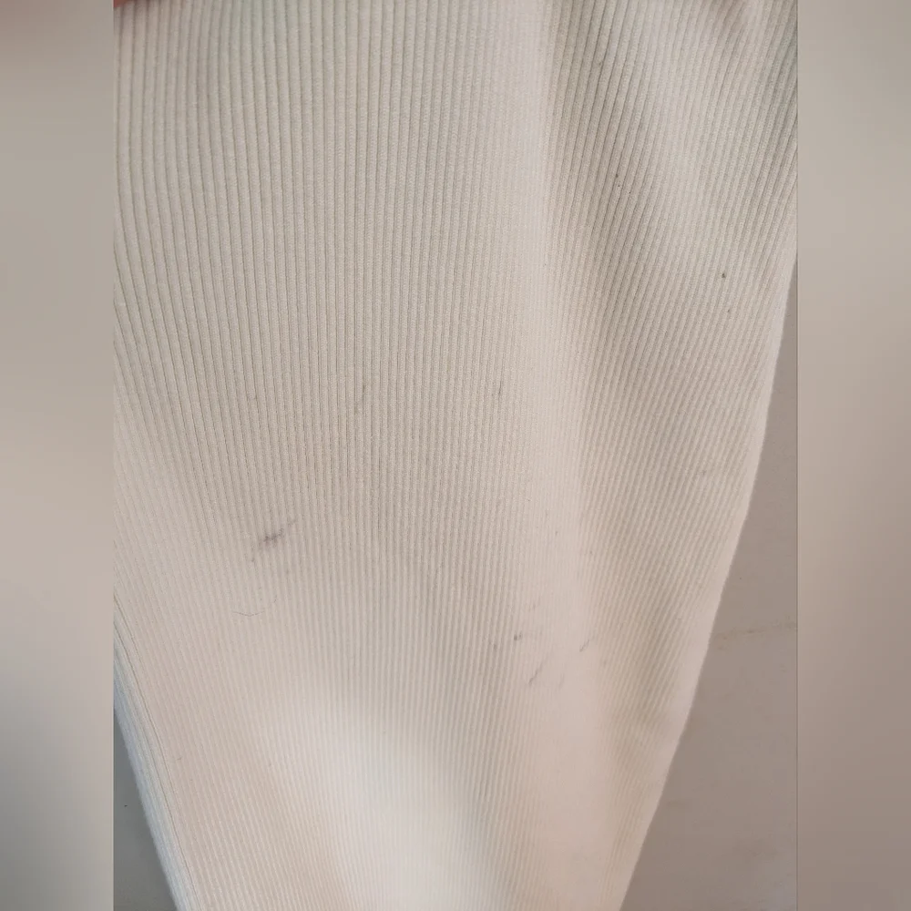 Ronny Kobo Cream Mock Neck Sweater Midi Dress Size XS
